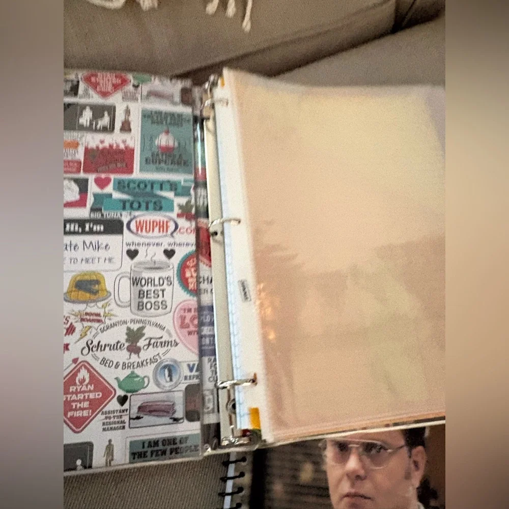 The Office tv show 3 ring binder with folder and notebook. Set of 3 items